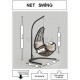 Net Bahçe Salıncağı - Kahve Rattan Zebra Minder Net Bahçe Salıncağı - Kahve Rattan Zebra Minder