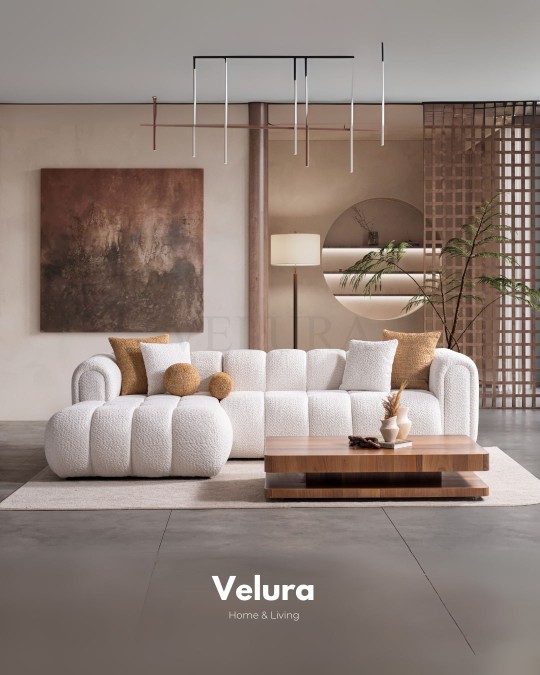 Puffy Köşe Takımı - Krem