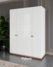 Rana 4 Kapılı Dolap – Velura Home Rana 4 Kapılı Dolap beyaz renk sade tasarım