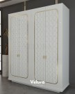 Saray 4 Kapılı Dolap – Velura Home Saray 4 Kapılı Dolap beyaz renk gold detaylı modern tasarım