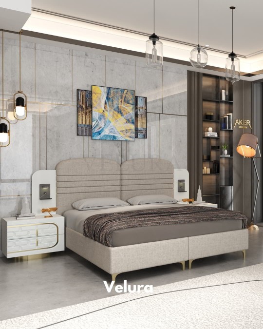 Saray beyaz gold klasik komodin modeli