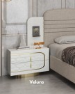 Saray beyaz gold klasik komodin modeli