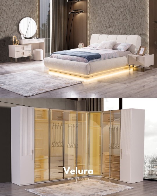 Tress Yatak Odası Takımı - V3 - Köşe Dolap