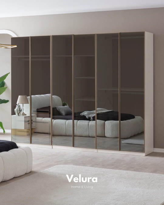 Valore 6 Cam Kapaklı Dolap