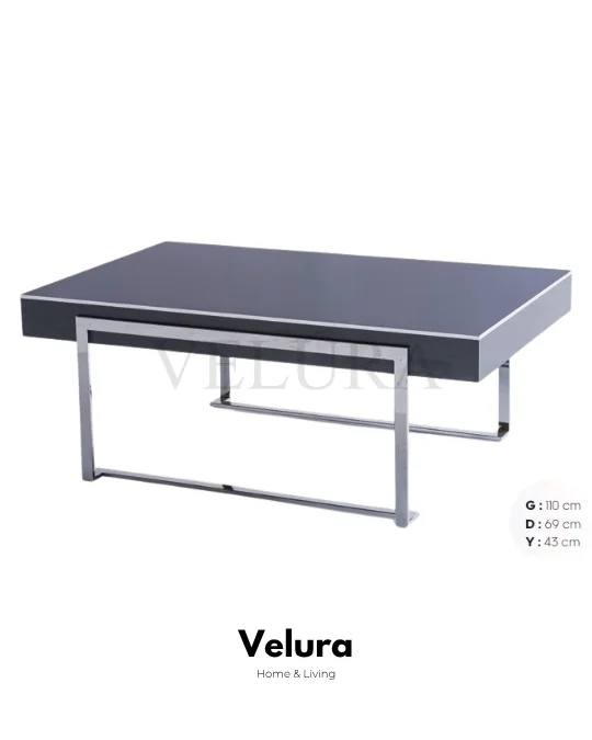 Afra Antrasit Krom Orta Sehpa