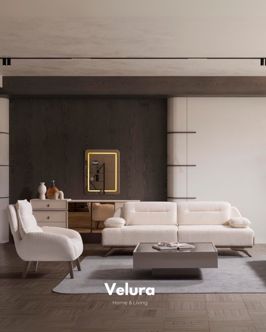 Alya Krem Koltuk Takımı