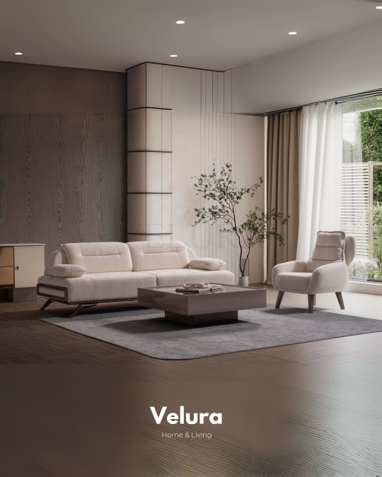 Alya Krem Koltuk Takımı