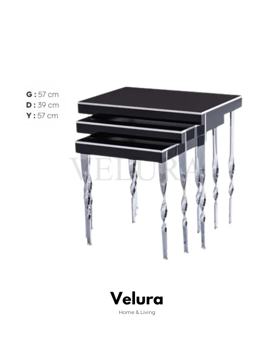 Asil Siyah Krom Yan Sehpa