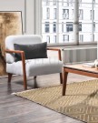 İskandinav Stilinde Konforlu Oturma Kişisel Alanlar İçin Minimal Berjer Modeli