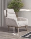 Avrupa Berjer – Modern bukle kumaş ve ahşap detaylı konforlu tekli koltuk Avrupa Berjer – Bukle kumaşlı, modern, ahşap ayaklı tekli koltuk