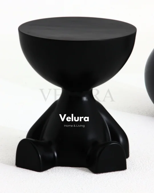 Ayıcık & Teddy Siyah Yan Sehpa