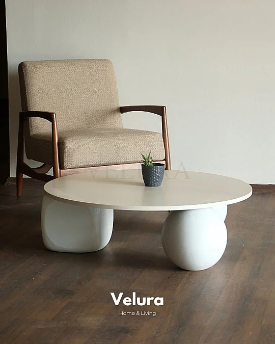 Küre Ahşap Orta Sehpa - B.Yuvarlak & B.Zar & 2 Ceviz