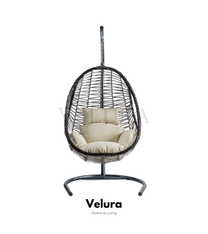 Cosmo Bahçe Salıncağı - Cappucino Rattan Krem Minder Cosmo Bahçe Salıncağı - Cappucino Rattan Krem Minder