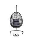 Cosmo Bahçe Salıncağı - Gri Rattan Gri Kumaş Cosmo Bahçe Salıncağı - Gri Rattan Gri Kumaş