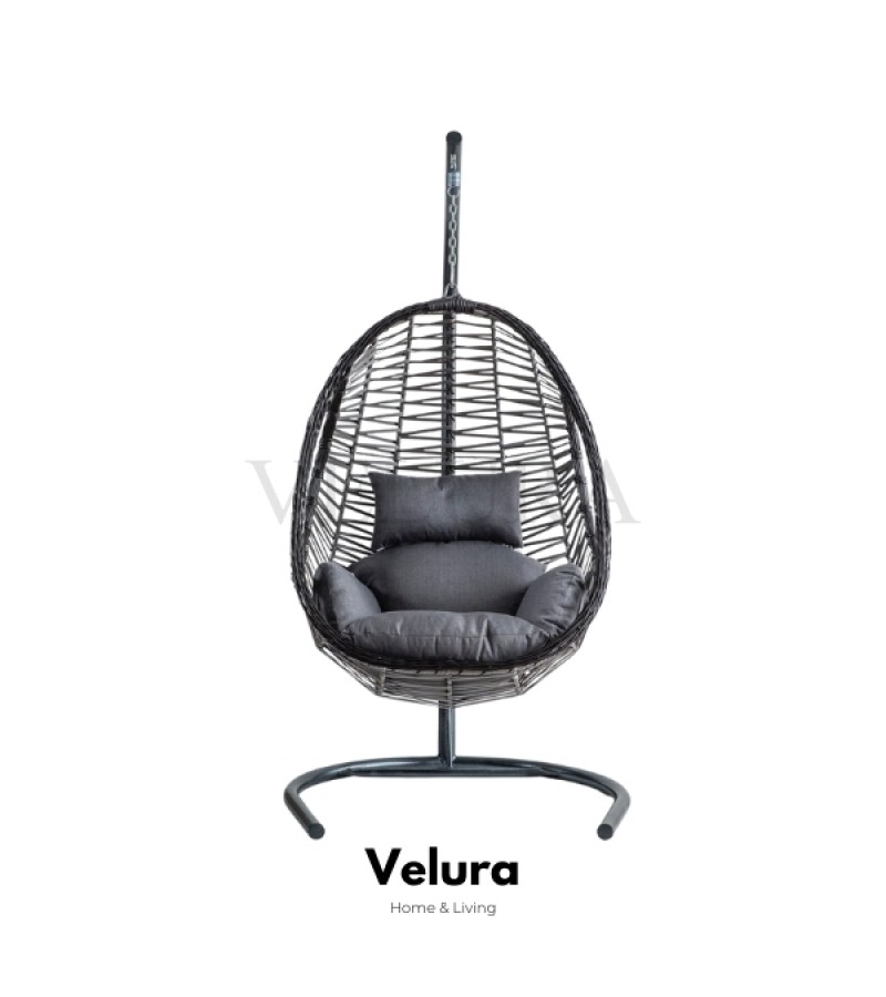 Cosmo Bahçe Salıncağı - Gri Rattan Gri Kumaş Cosmo Bahçe Salıncağı - Gri Rattan Gri Kumaş