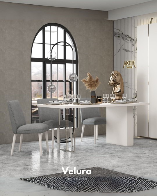 MDF gövdeli modern yemek masası