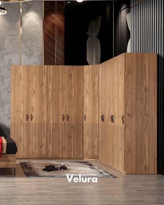 İzgi 10 Kapaklı Köşe Dolap