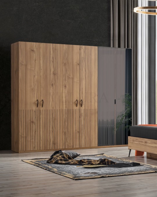 İzgi 6 Kapılı Dolap