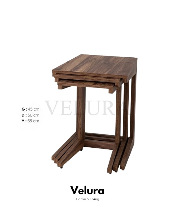Velura Home Kemençe Formlu Sehpa