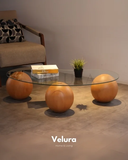 Küre Orta Sehpa - Meşe