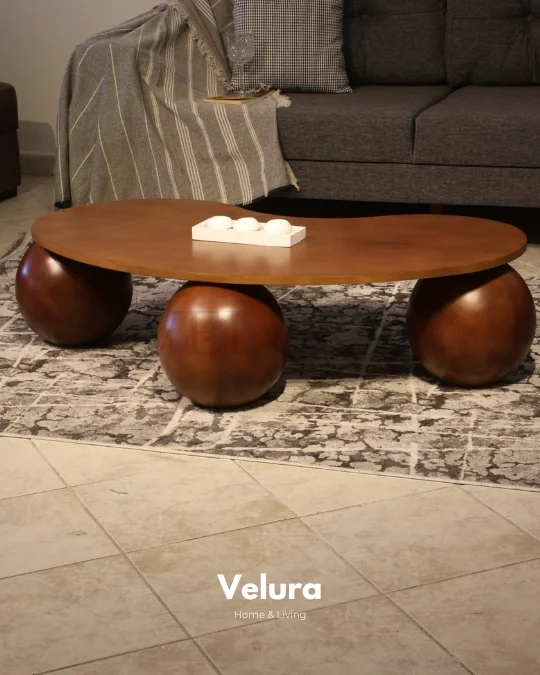 Küre Sehpa Ceviz - Ceviz Mdf