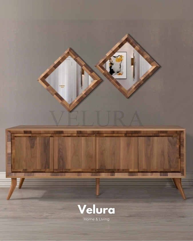 Marif ceviz desenli yemek odası konsolu