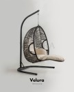 Max Bahçe Salıncağı - Gri Rattan Krem Minder Max Bahçe Salıncağı - Gri Rattan Krem Minder