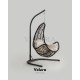 Net Bahçe Salıncağı - Kahve Rattan Krem Minder Net Bahçe Salıncağı - Kahve Rattan Krem Minder