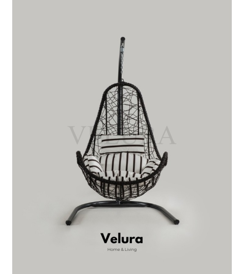 Net Bahçe Salıncağı - Kahve Rattan Zebra Minder Net Bahçe Salıncağı - Kahve Rattan Zebra Minder