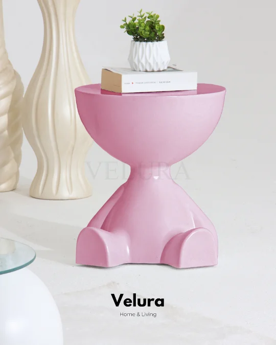 Ayıcık & Teddy Pembe Yan Sehpa