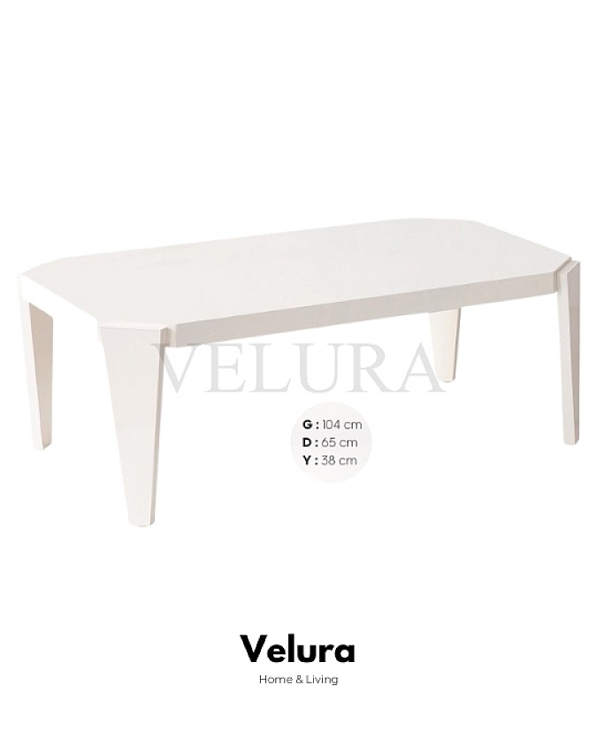 Krem Renk Modern Orta Sehpa Modeli