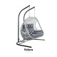 Pop Bahçe Salıncağı Çift Kişilik - Beyaz Rattan Zebra Minder Pop Bahçe Salıncağı Çift Kişilik - Beyaz Rattan Zebra Minder