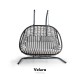 Pop Bahçe Salıncağı Çift Kişilik - Kahve Rattan Zebra Minder Pop Bahçe Salıncağı Çift Kişilik - Kahve Rattan Zebra Minder
