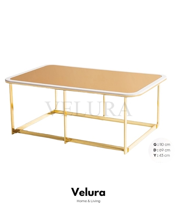 Prestij Ekru Gold Orta Sehpa