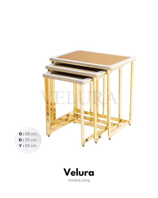 Prestij Ekru Gold Yan Sehpa