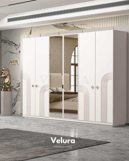 Sarmaşık 6 Kapılı Dolap