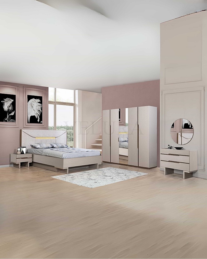 Mira  2 Çekmeceli Komodin - Modern Yatak Odası Komodin Modeli