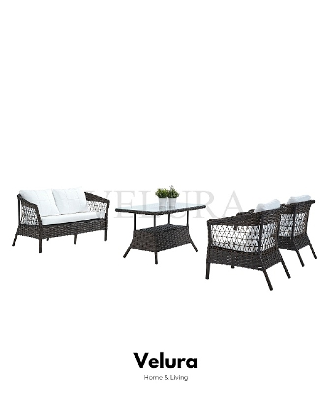 Velura Home İkili Bahçe Oturma Grubu