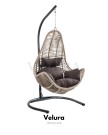 Zen Bahçe Salıncağı - Krem Rattan Gri Minder Zen Bahçe Salıncağı - Krem Rattan Gri Minder