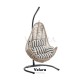 Zen Bahçe Salıncağı - Krem Rattan Zebra Minder Zen Bahçe Salıncağı - Krem Rattan Zebra Minder