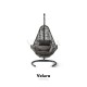 Zen Bahçe Salıncağı - Gri Rattan Gri Minder Zen Bahçe Salıncağı - Gri Rattan Gri Minder