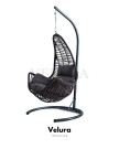 Zen Bahçe Salıncağı - Kahve Rattan Gri Minder Zen Bahçe Salıncağı - Kahve Rattan Gri Minder