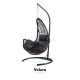 Zen Bahçe Salıncağı - Kahve Rattan Gri Minder Zen Bahçe Salıncağı - Kahve Rattan Gri Minder