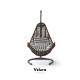 Zen Bahçe Salıncağı - Kahve Rattan Zebra Minder Zen Bahçe Salıncağı - Kahve Rattan Zebra Minder