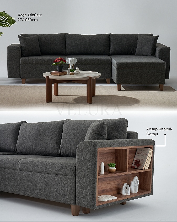 Rengar Antrasit Köşe Takımı Rengar Antrasit Köşe Takımı