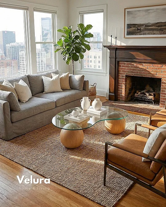 Küre Orta Sehpa - Meşe