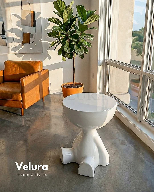 Ayıcık & Teddy Beyaz Yan Sehpa