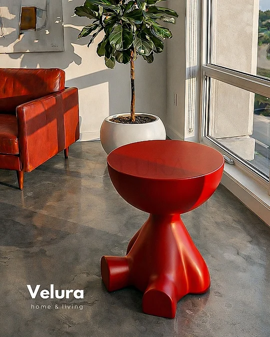 Ayıcık & Teddy Kırmızı Yan Sehpa