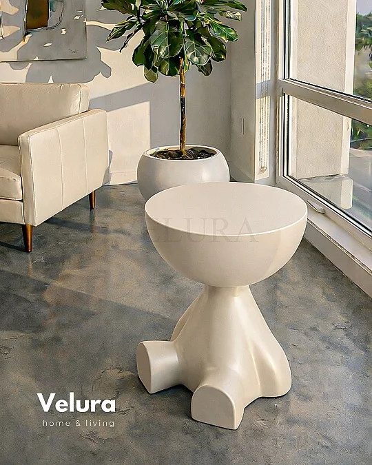 Ayıcık & Teddy Kırık Beyaz Yan Sehpa