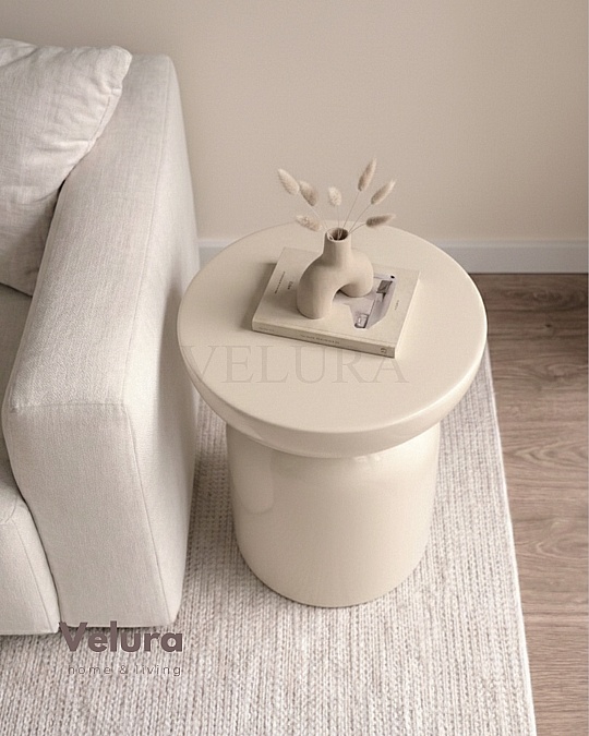 Fargo Mantar Yan Sehpa - Krem